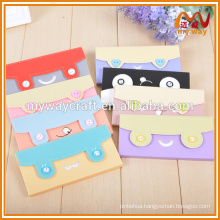 promotional cute animal faces letter shaped memo pad & notepad for office